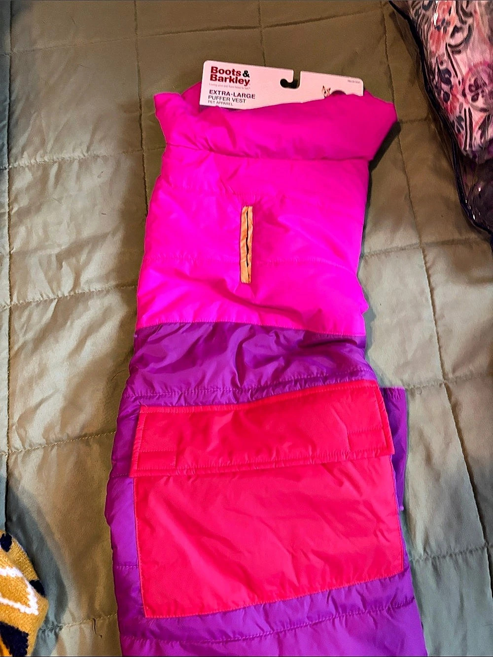 Boots & Barkley Pink & Purple Puffer Size XL NWT